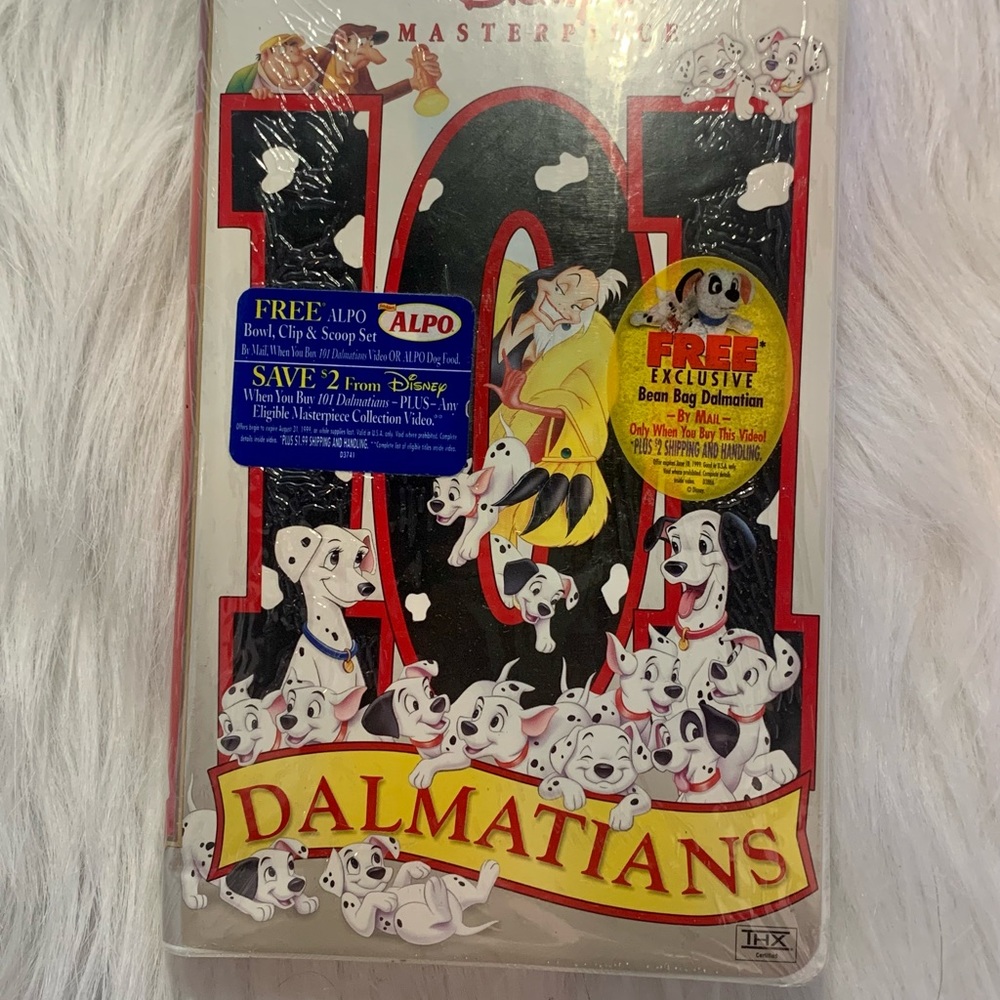 Vintage 101 Dalmatians VHS valuable collectible